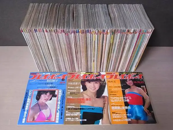 週刊プレイボーイ　65冊　まとめ売り　大量　セット Yahoo!オークション -「週刊プレイボーイ まとめ」の落札相場