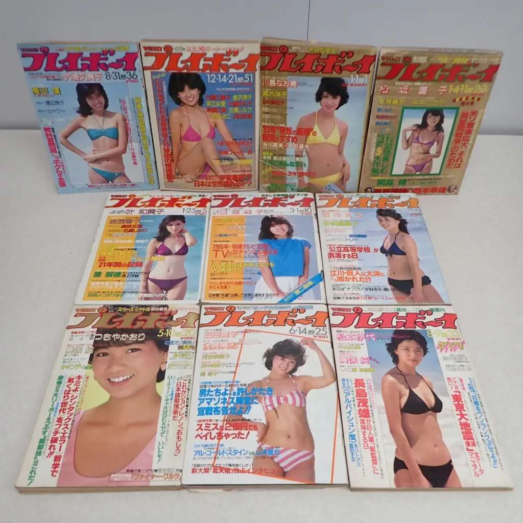 週刊プレイボーイ1980年~1984年まとめて40冊 表紙3