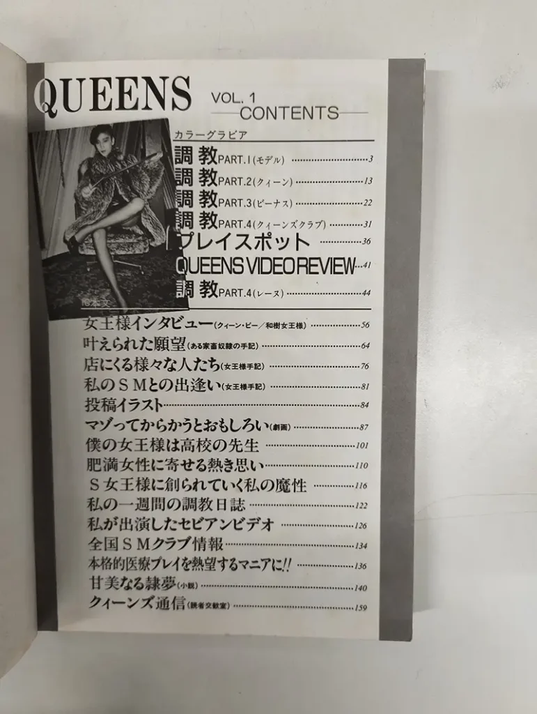 三和出版 「QUEENS」Vol.1目次