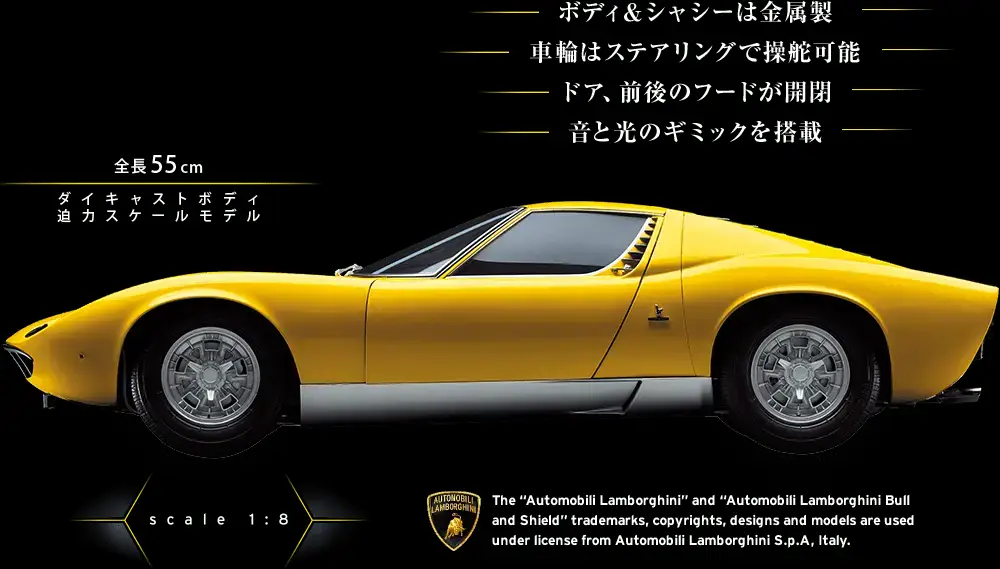 アシェット『ランボルギーニ ミウラをつくる』側面