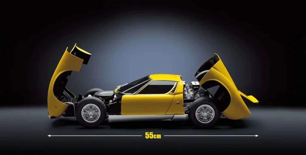 アシェット『ランボルギーニ ミウラをつくる』パネルオープン