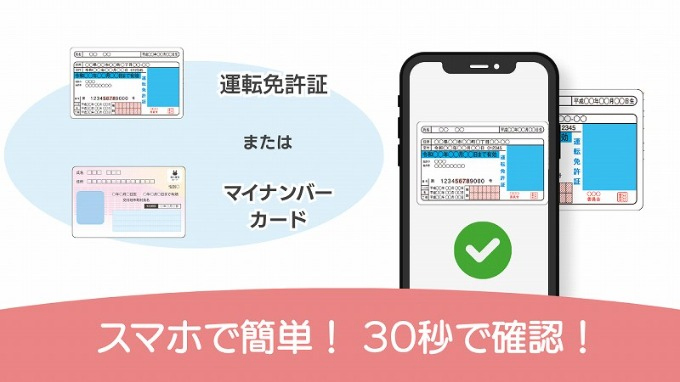 スマホで簡単 30秒で確認！