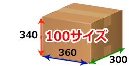 100サイズのダンボール