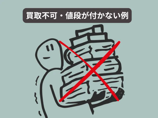 買取できない雑誌・値段が付かない例